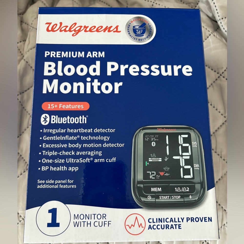 Bluetooth Arm Blood Pressure Monitor